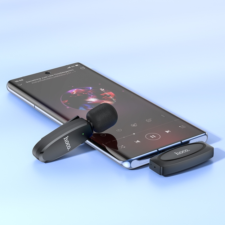 Mikrofon Wireless Hoco L15 USB-C Crystal lavalier - Image 5